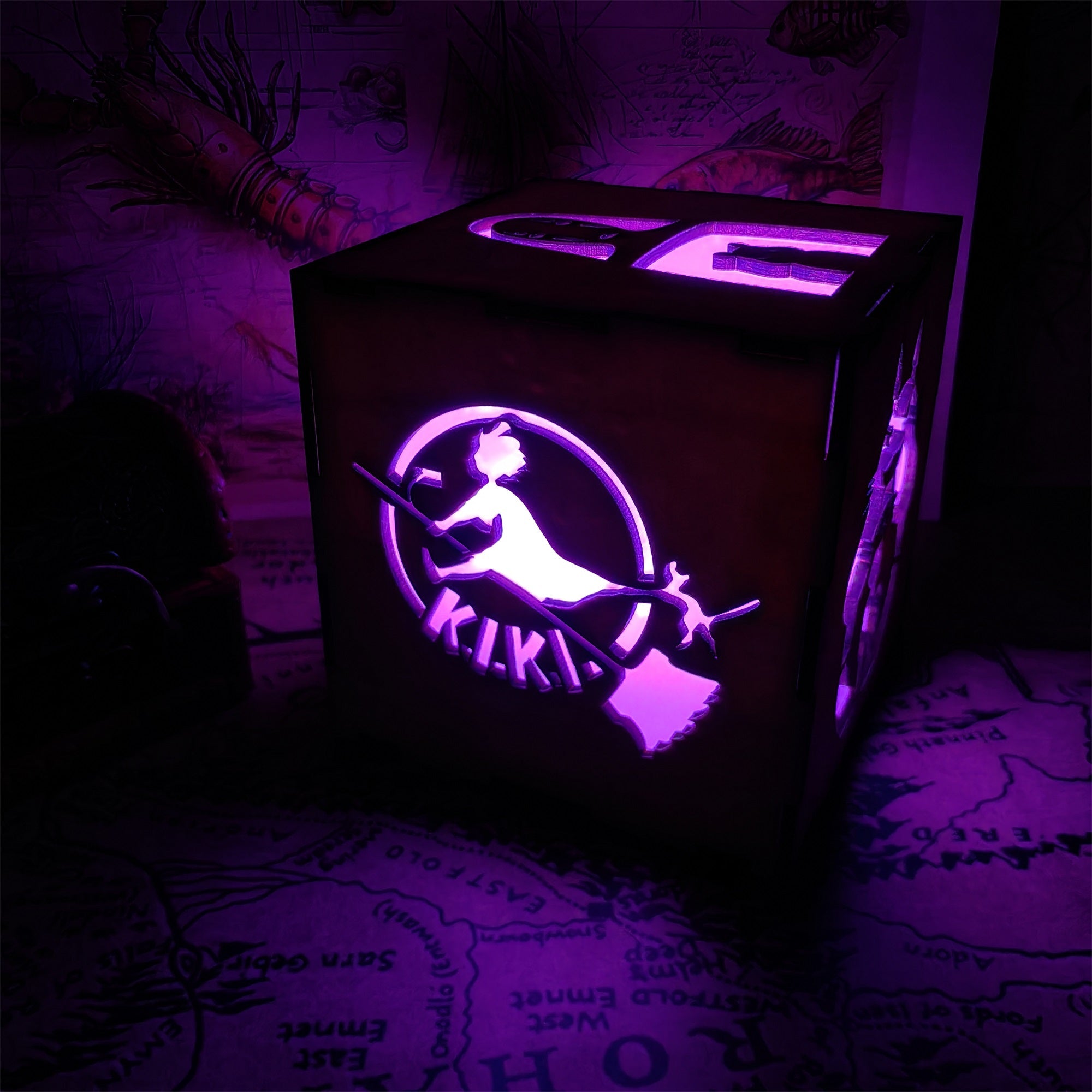 Anime-Inspired Wooden Lamp Desk Decor - Tophatter Daily Deals