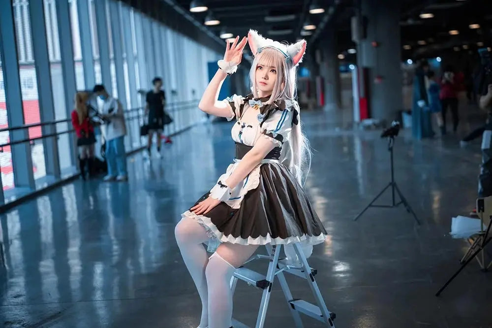 Anime NEKOPARA Chocolate Vanilla Cosplay Costume Cute Cat Neko Lolita Maid Dress Wig Outfits Girl Women Halloween Carnival Skirt - Tophatter Daily Deals