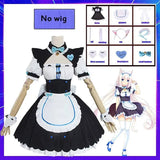 Anime NEKOPARA Chocolate Vanilla Cosplay Costume Cute Cat Neko Lolita Maid Dress Wig Outfits Girl Women Halloween Carnival Skirt custume2 Lolita maid - Tophatter Daily Deals