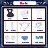 Anime NEKOPARA Chocolate Vanilla Cosplay Costume Cute Cat Neko Lolita Maid Dress Wig Outfits Girl Women Halloween Carnival Skirt - Tophatter Daily Deals