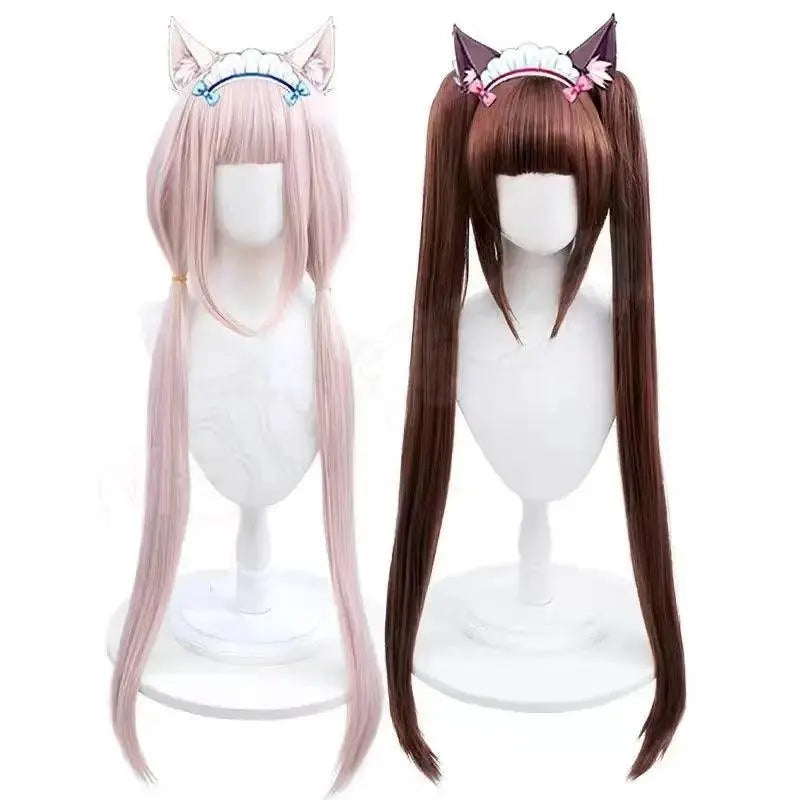 Anime NEKOPARA Chocolate Vanilla Cosplay Costume Cute Cat Neko Lolita Maid Dress Wig Outfits Girl Women Halloween Carnival Skirt - Tophatter Daily Deals