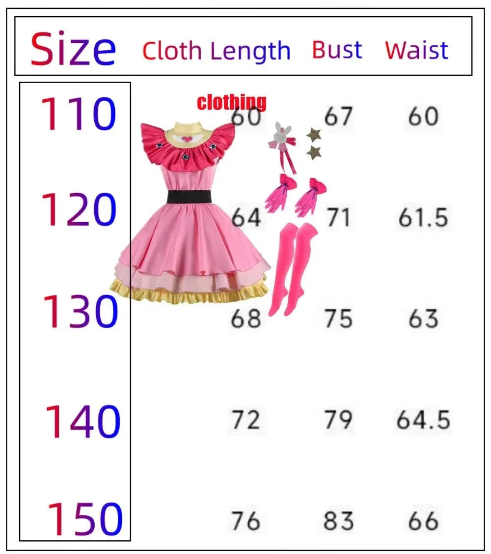 Anime OSHI NO KO Ai Hoshino Cosplay Costume Dress Lolita Skirt Pink Uniform Bunny Hairpin Halloween Carnival Party Clothes - Tophatter Daily Deals