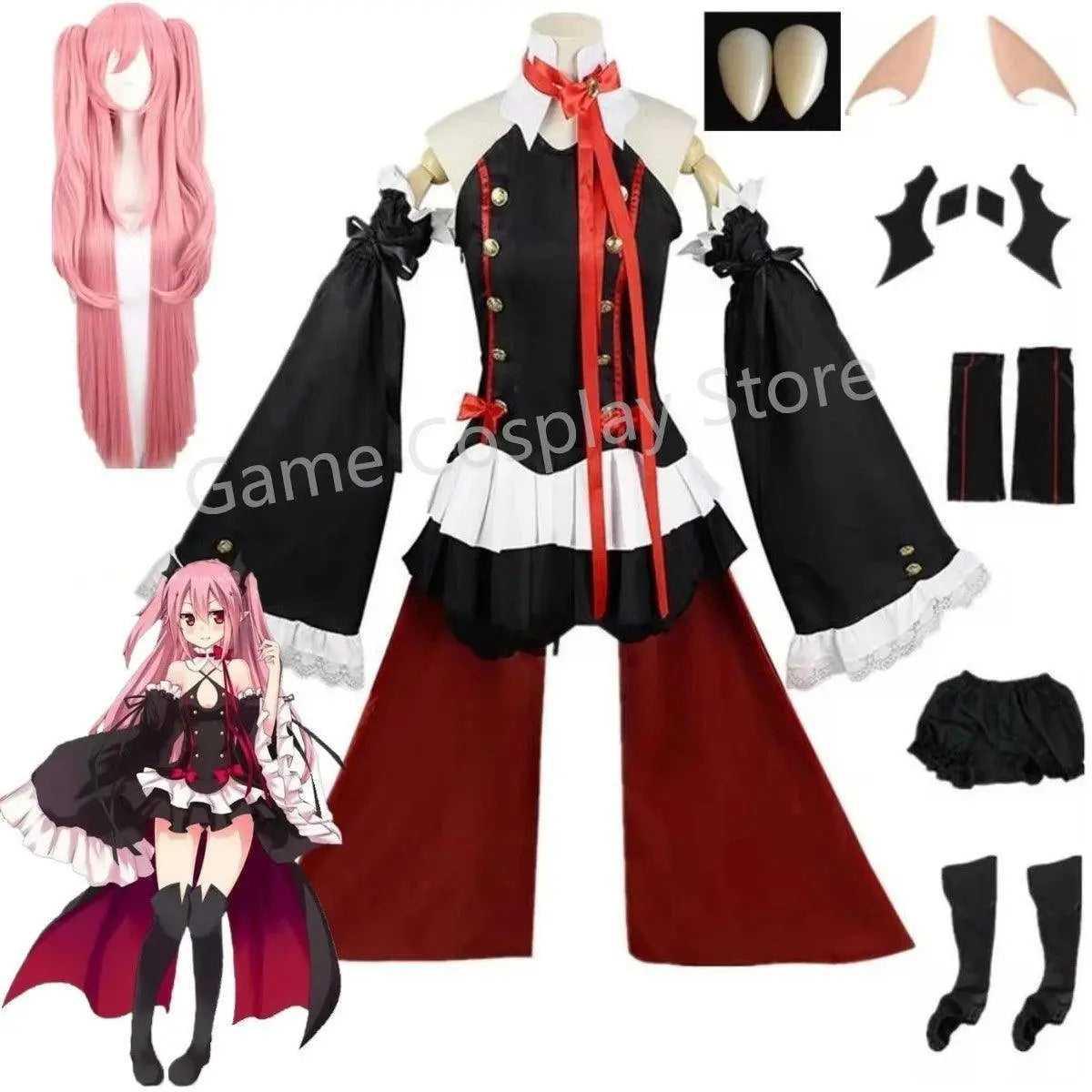 Anime Seraph of the end Krul Tepes Cosplay Vampire Cosplay Costume Female Halloween Vampire Costume Women - Tophatter Daily Deals