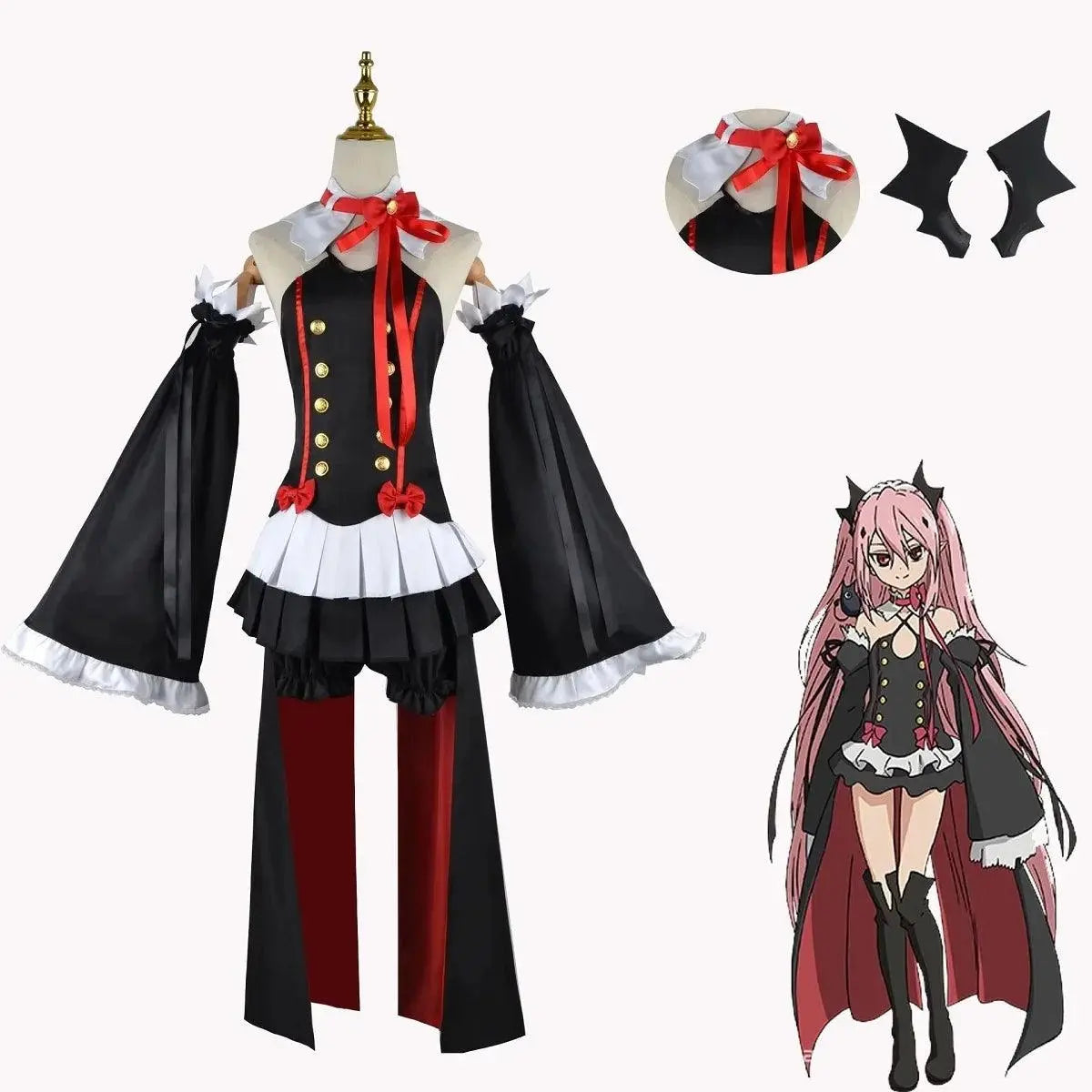 Anime Seraph of the end Krul Tepes Cosplay Vampire Cosplay Costume Female Halloween Vampire Costume Women - Tophatter Daily Deals