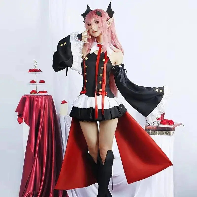 Anime Seraph of the end Krul Tepes Cosplay Vampire Cosplay Costume Female Halloween Vampire Costume Women - Tophatter Daily Deals