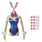 Anime Woman Jumpsuit Tights Dva Cosplay Costume Game Zentai Wig Cosplay Props Headphone Suit D.Va Cos Party Halloween Costumes Clothing - Tophatter Daily Deals