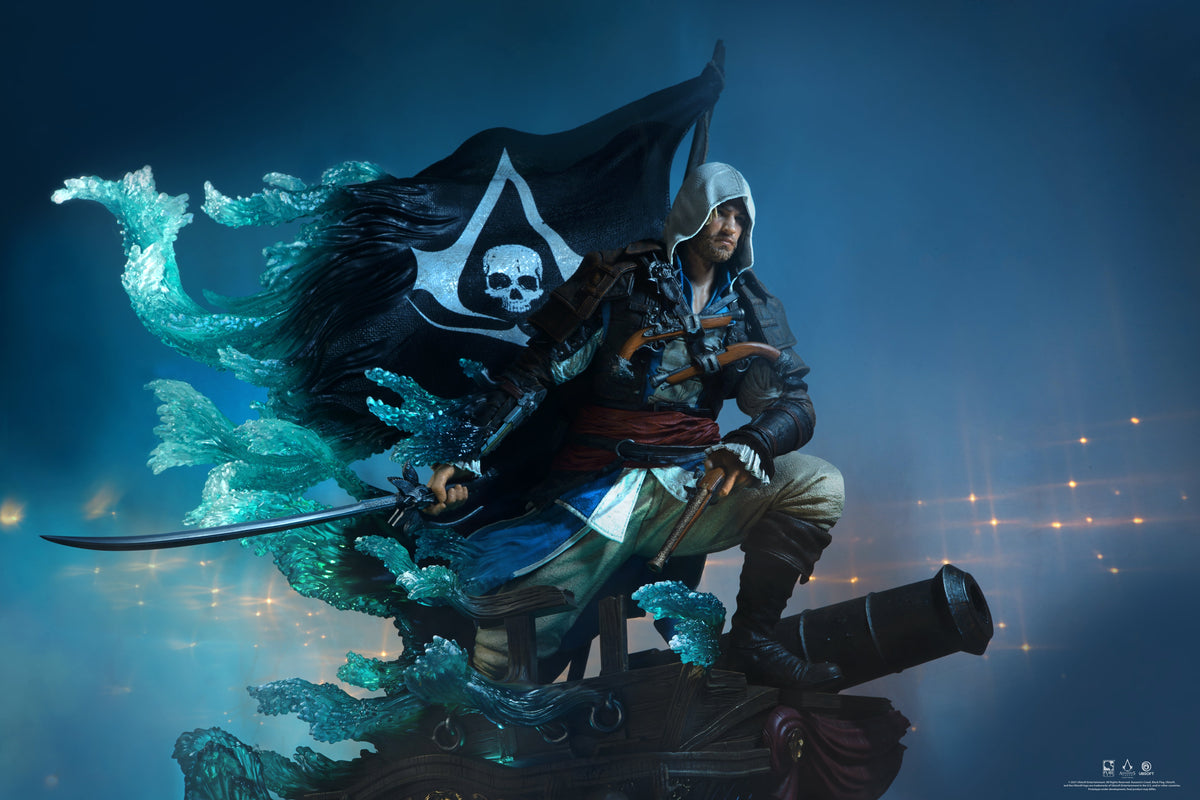 Assassin's Creed Black Flag - Official Animus Edward Kenway 1:4 Premium Statue Collectible Figurine - Tophatter Daily Deals