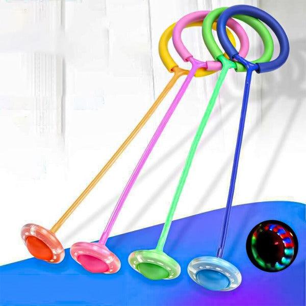 Ankle Ball Toy - Foldable Flash Wheel Skip Ball Fun | Foot Hula Hoop Skipping Rope Outdoor Game Sports & Outdoor - Tophatter Daily Deals