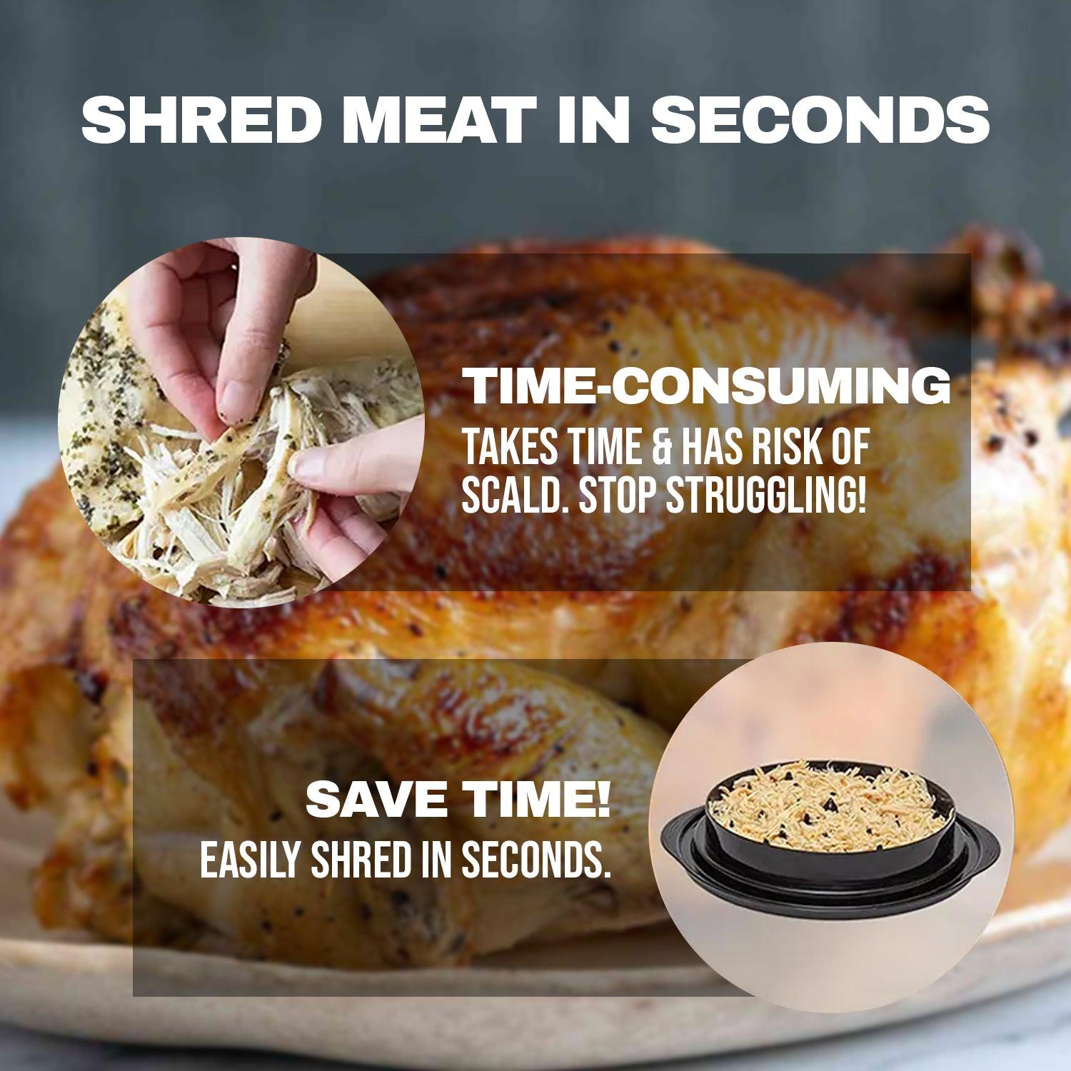 Chicken Breast Shredder - Meat Shredder Machine Suitable for Pork Beef Chicken Twist with Brush & Fork Home - Tophatter Daily Deals