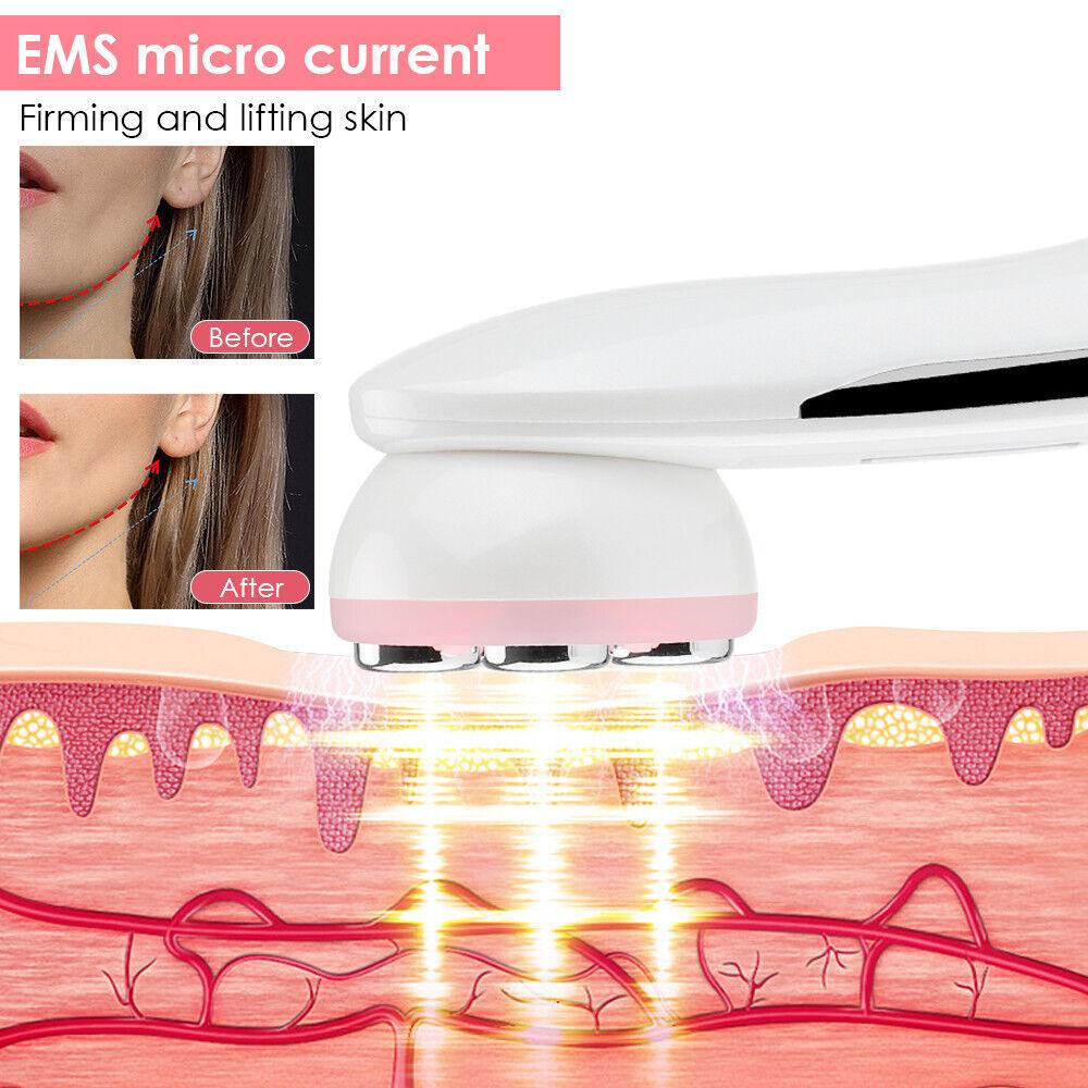 Face Tightener Machine - 5 in1 LED RF Skin Beauty Instrument Ultrasonic Face Massager Anti-aging Device Health & Beauty - Tophatter Daily Deals