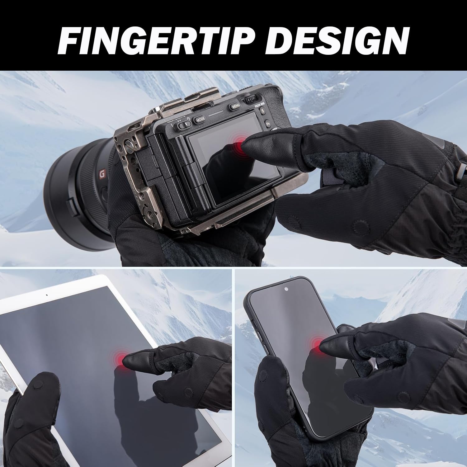 Winter Photography Gloves - PGYTECH Professional Outdoor Gloves for Photographers Winter photography gloves - Tophatter Daily Deals