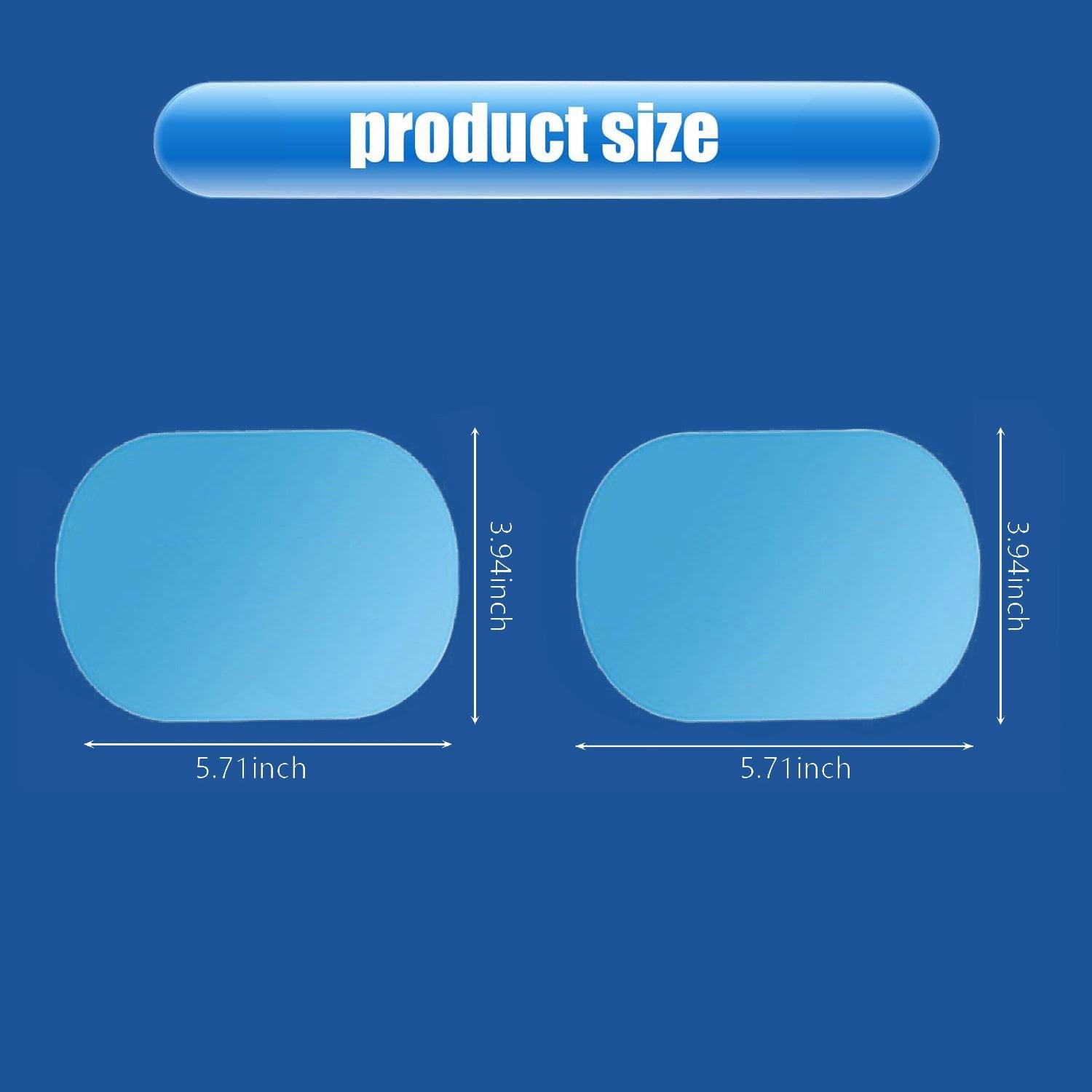 Anti Fog Film - 2x Car Anti-fog Rainproof Sticker Side Mirror Window Protective Film Rain Shield Car Accessories - Tophatter Daily Deals