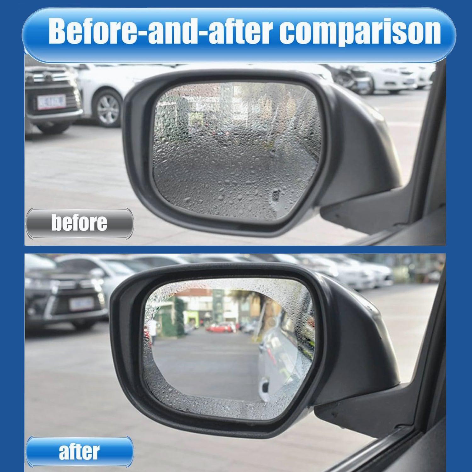 Anti Fog Film - 2x Car Anti-fog Rainproof Sticker Side Mirror Window Protective Film Rain Shield Car Accessories - Tophatter Daily Deals