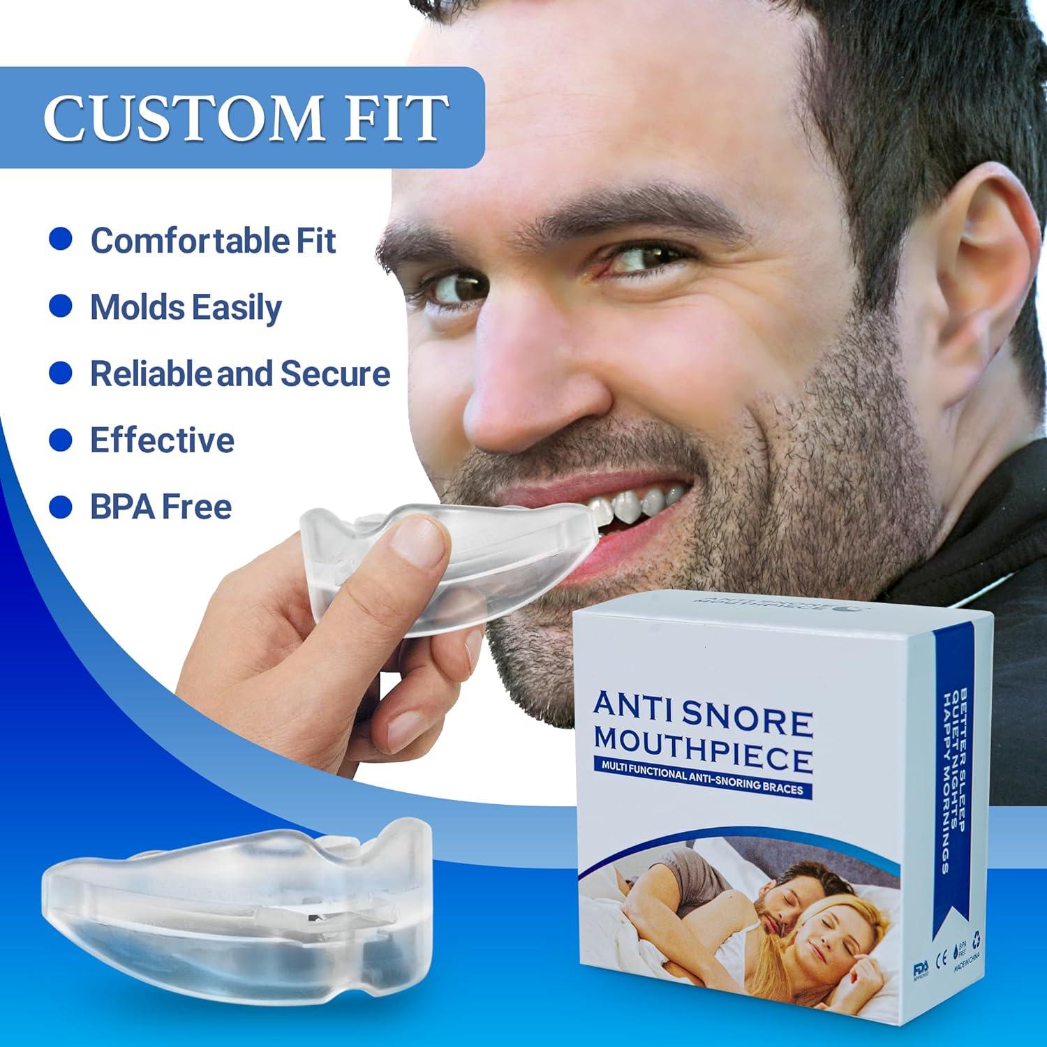 Mouthguard for Snoring - NHS Snore Stopper Anti Snoring Mouth Guard Device Sleep Aid Stop Apnoea Health & Beauty - Tophatter Daily Deals