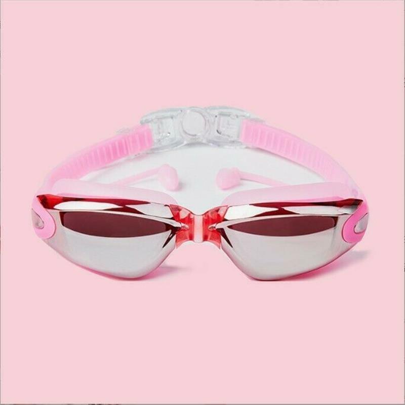 Best Adult Swimming Goggles - Swimming Goggles Water Glasses, No Leaking, Anti Fog, UV Protection Free Storage Case, Nose Clip Pink Summer & Swimming - Tophatter Daily Deals
