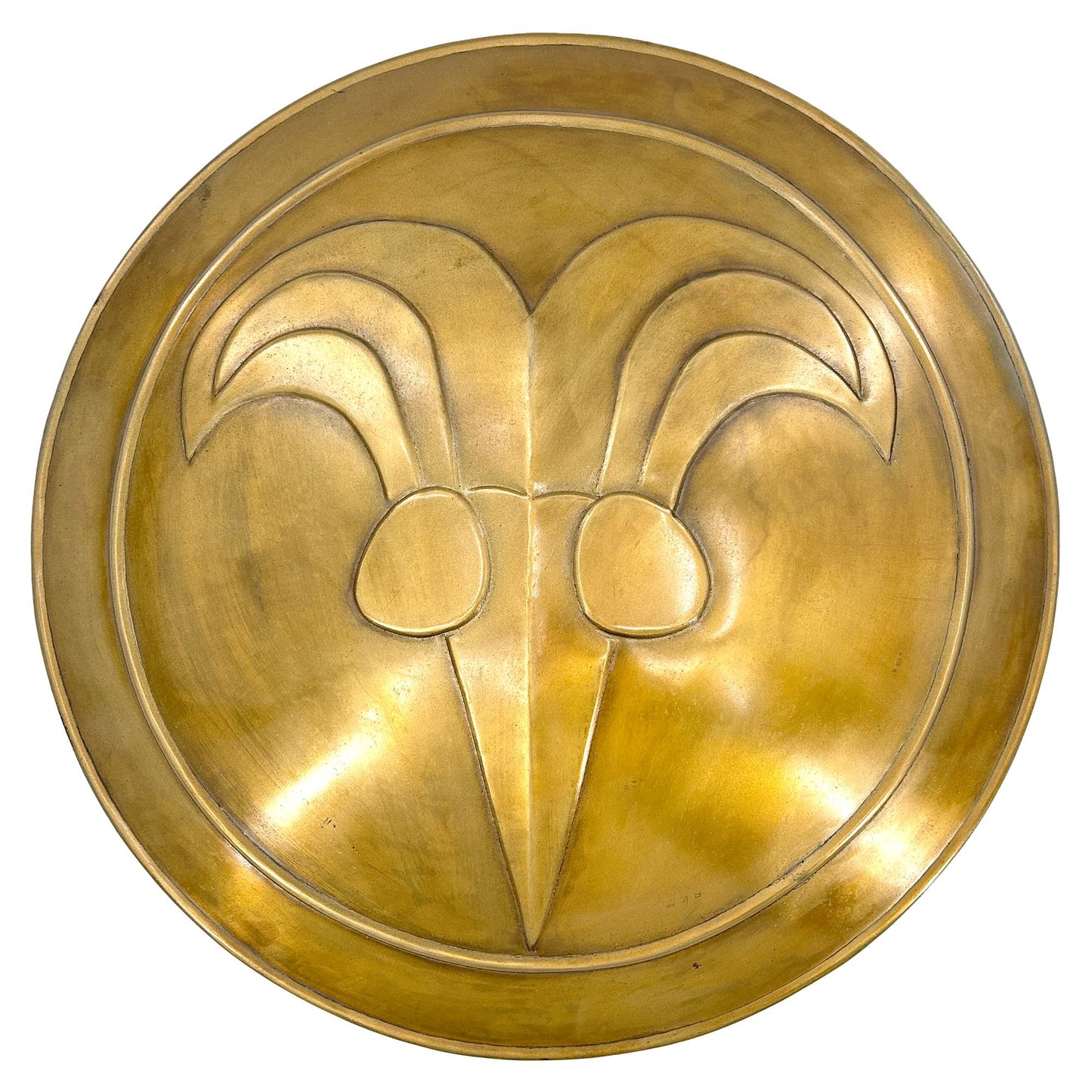 Antiqued Greek Cimmerian Barbarian Ram's Head Battle Shield Shield - Tophatter Daily Deals