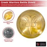Antiqued Greek Cimmerian Barbarian Ram's Head Battle Shield Shield - Tophatter Daily Deals