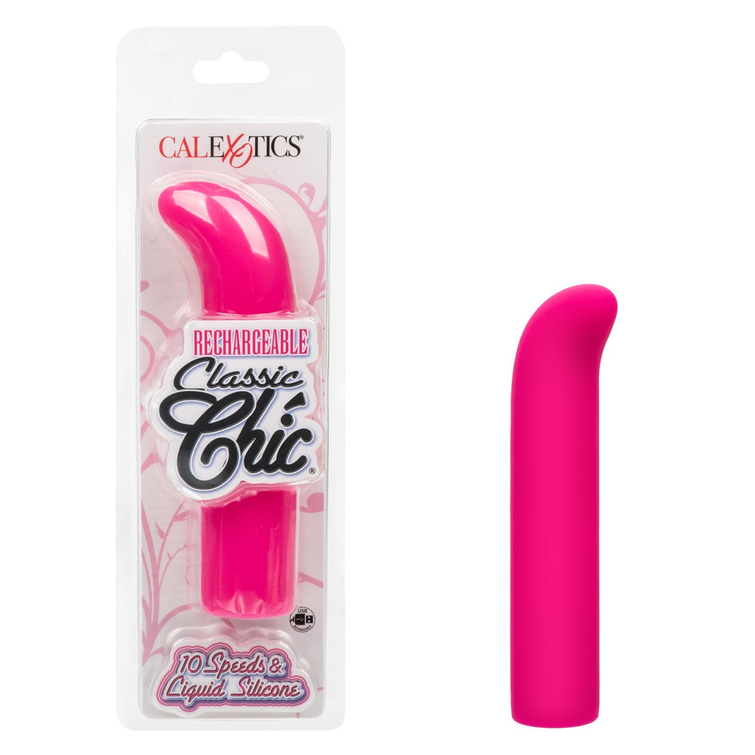 Classic Chic Mini G Liquid Silicone Pink Vibrating Massager > Sex Toys For Ladies > G-Spot Vibrators - Tophatter Daily Deals