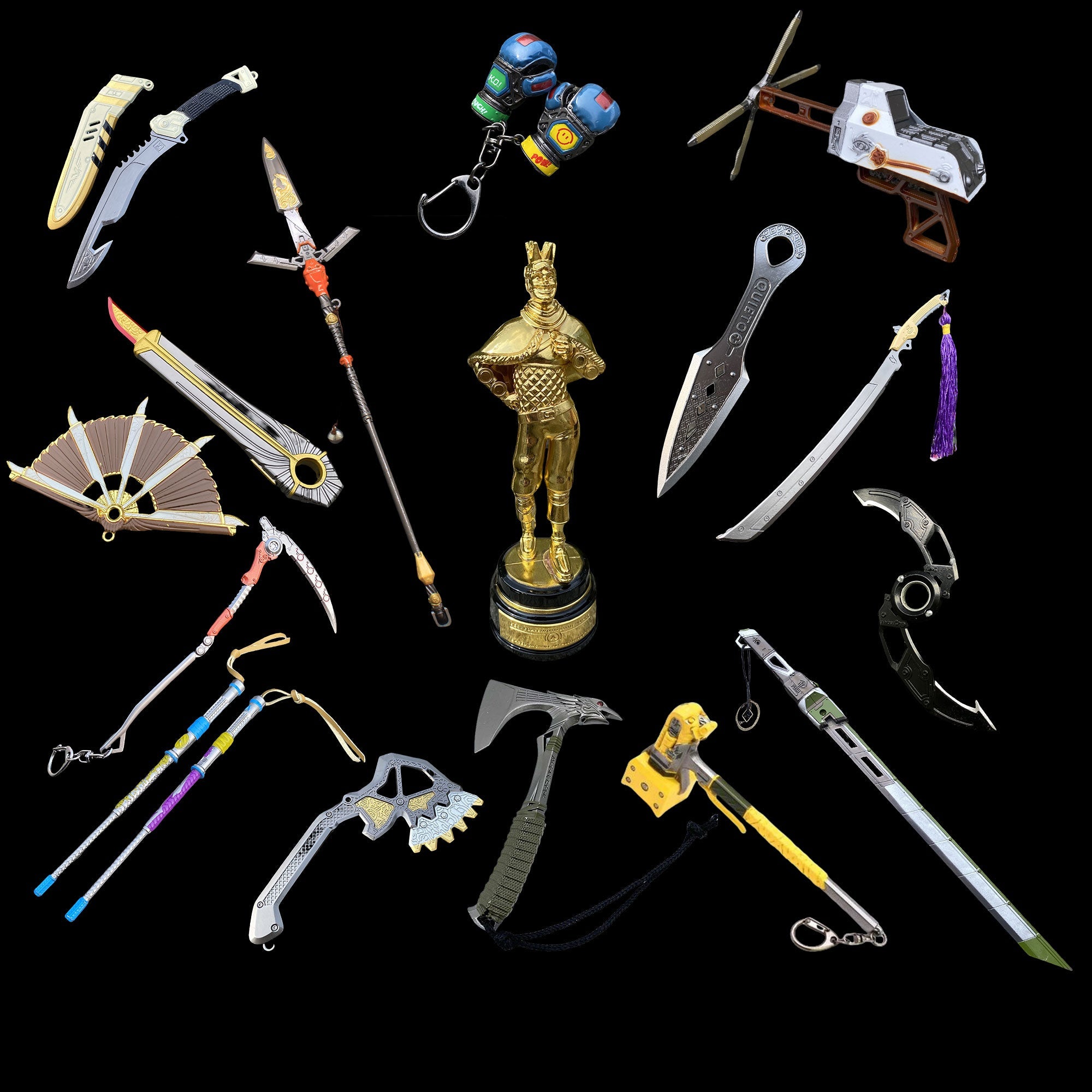 Mini Scale Bloodhound Wraith Gibraltar Mirage Wattson Crypto Valkyrie Heirloom Metal Crafts 16 in 1 Pack - Tophatter Daily Deals