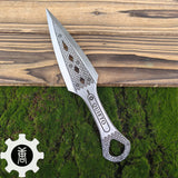 Hand-Forged Steel Wraith Heirloom Kunai Blunt Blade Replica Steel Kunai Only - Tophatter Daily Deals