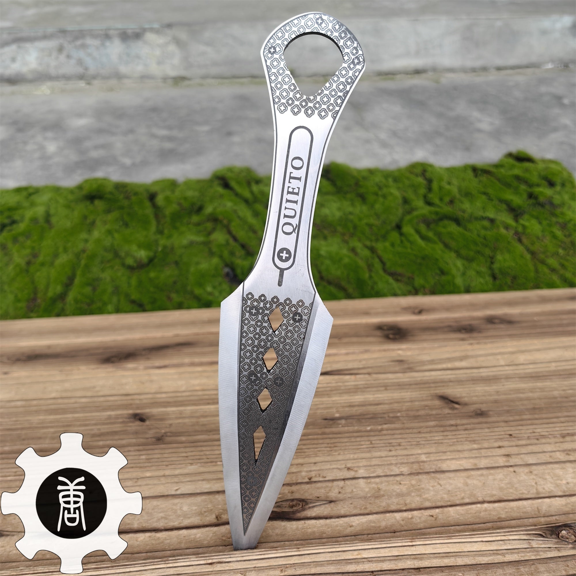 Hand-Forged Steel Wraith Heirloom Kunai Blunt Blade Replica - Tophatter Daily Deals