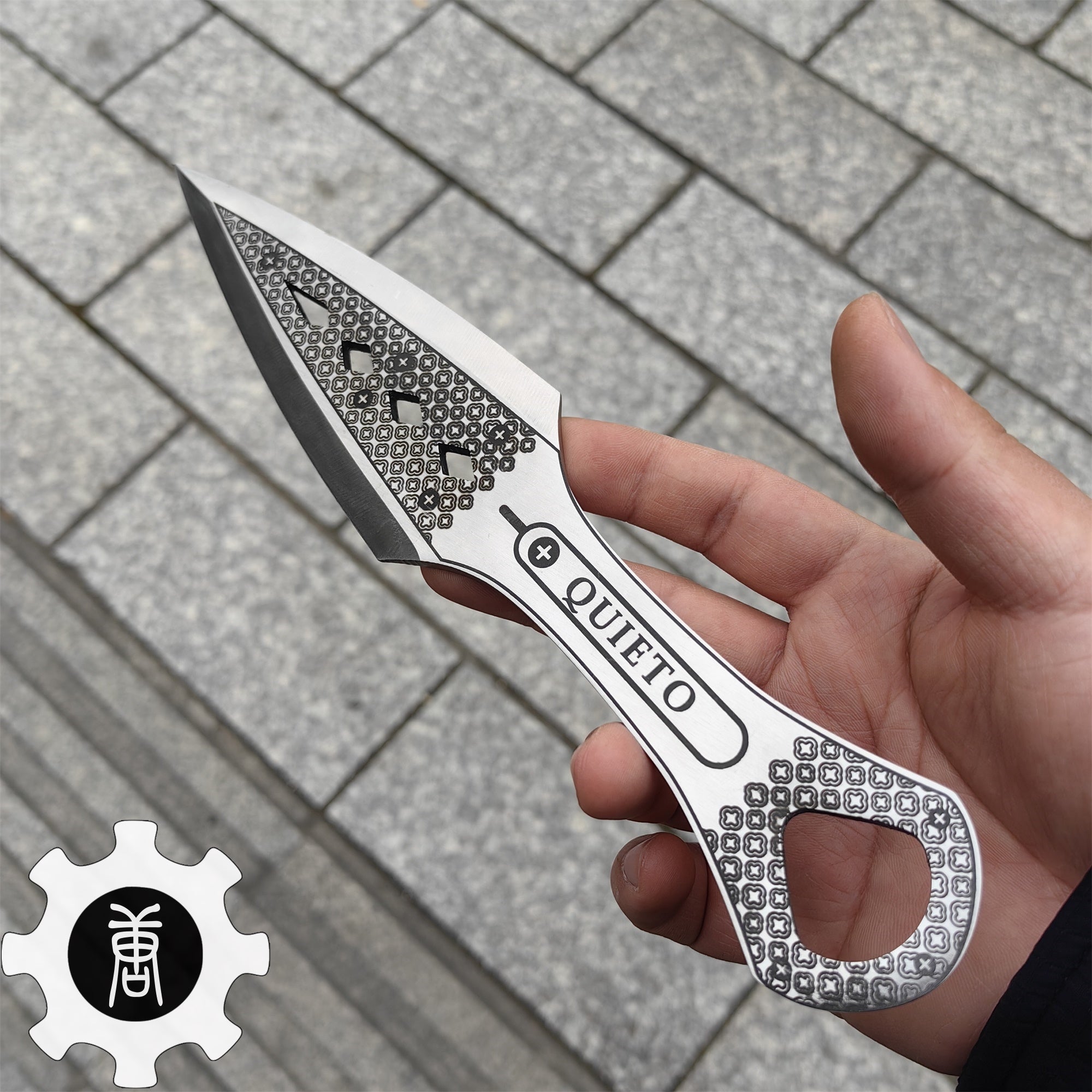 Hand-Forged Steel Wraith Heirloom Kunai Blunt Blade Replica - Tophatter Daily Deals