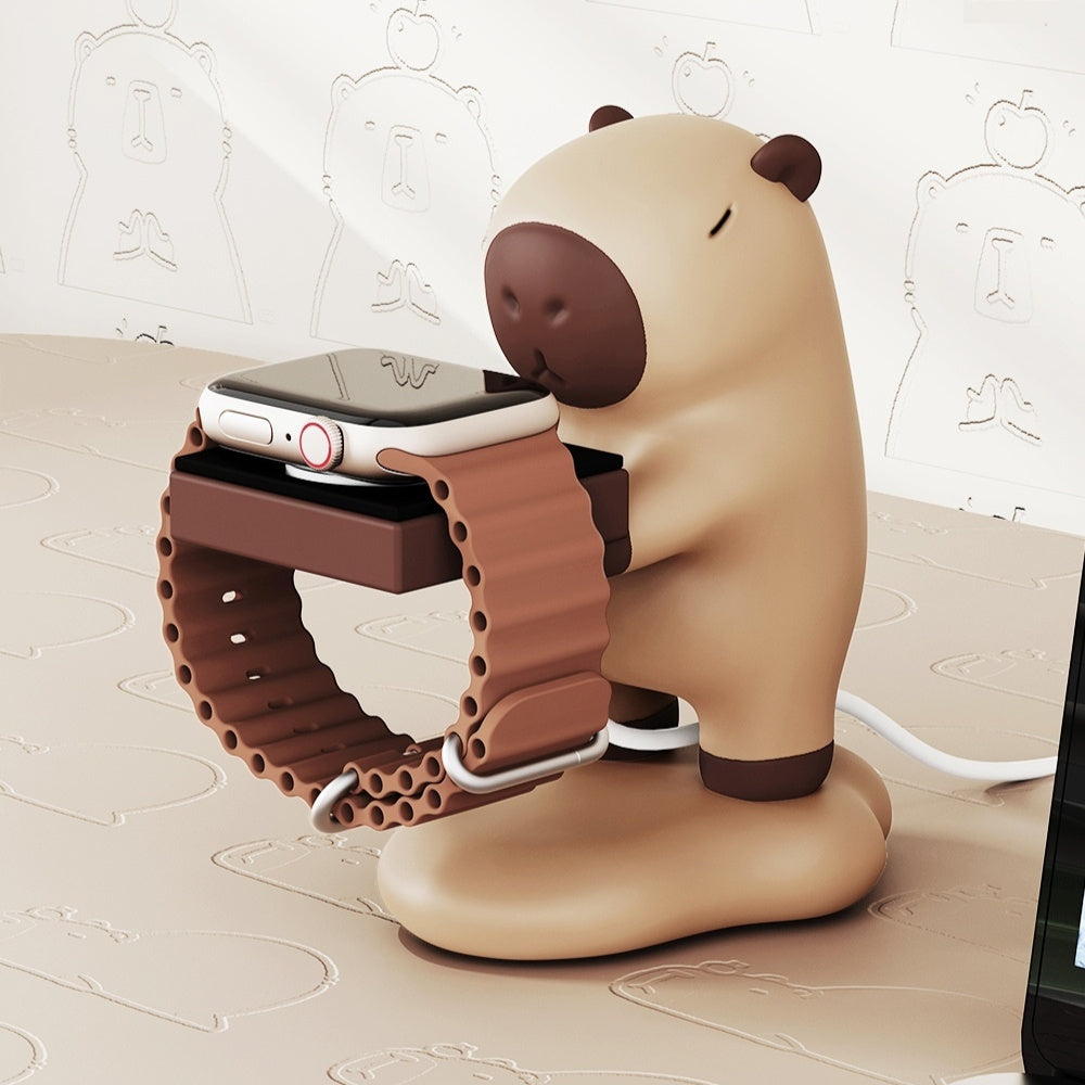 Apple Watch Capybara Charger Holder Decor - Tophatter Daily Deals