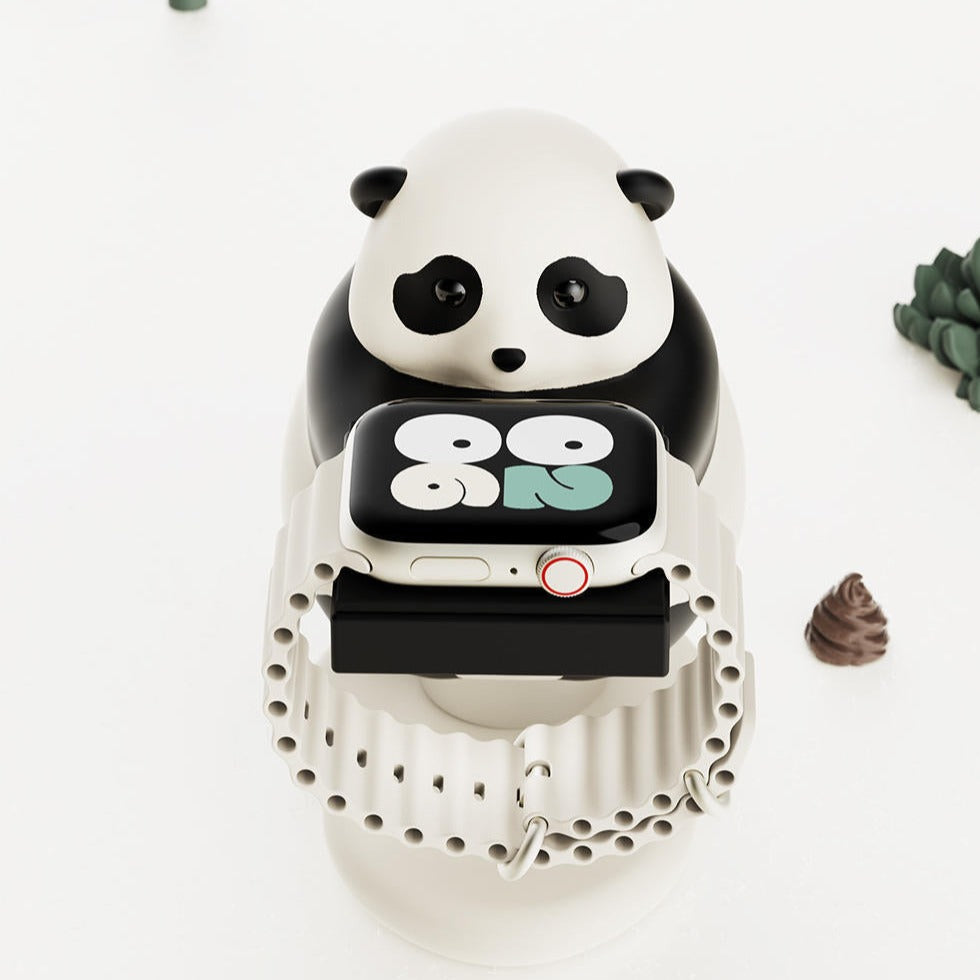 Apple Watch Panda Charger Holder Decor - Tophatter Daily Deals