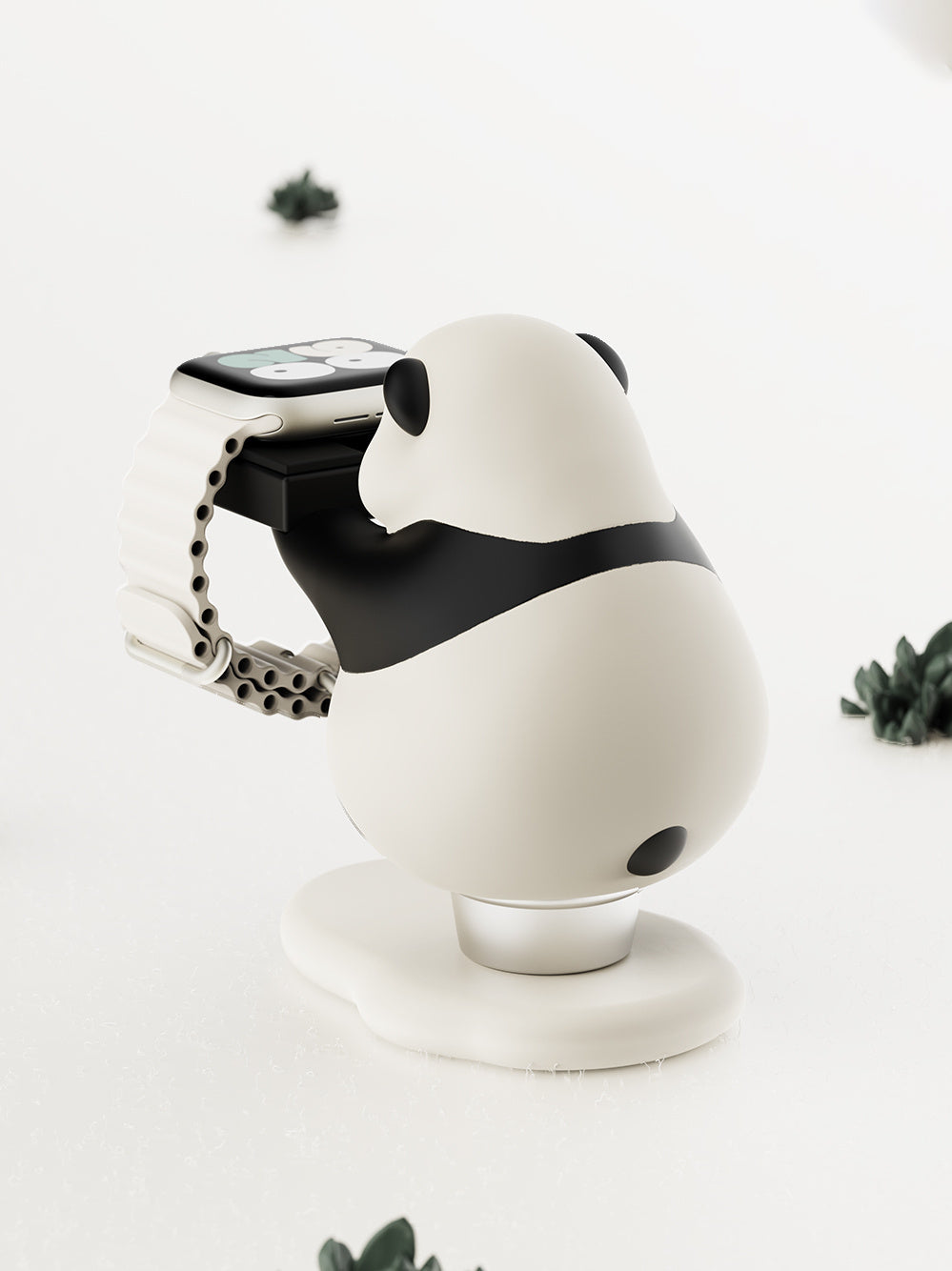 Apple Watch Panda Charger Holder Decor - Tophatter Daily Deals