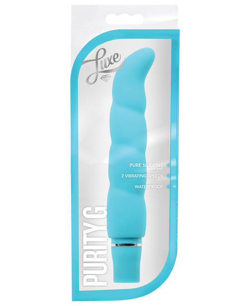 Blush Luxe Purity G Silicone Vibrator Aqua Dildoes & Dongs - Tophatter Daily Deals