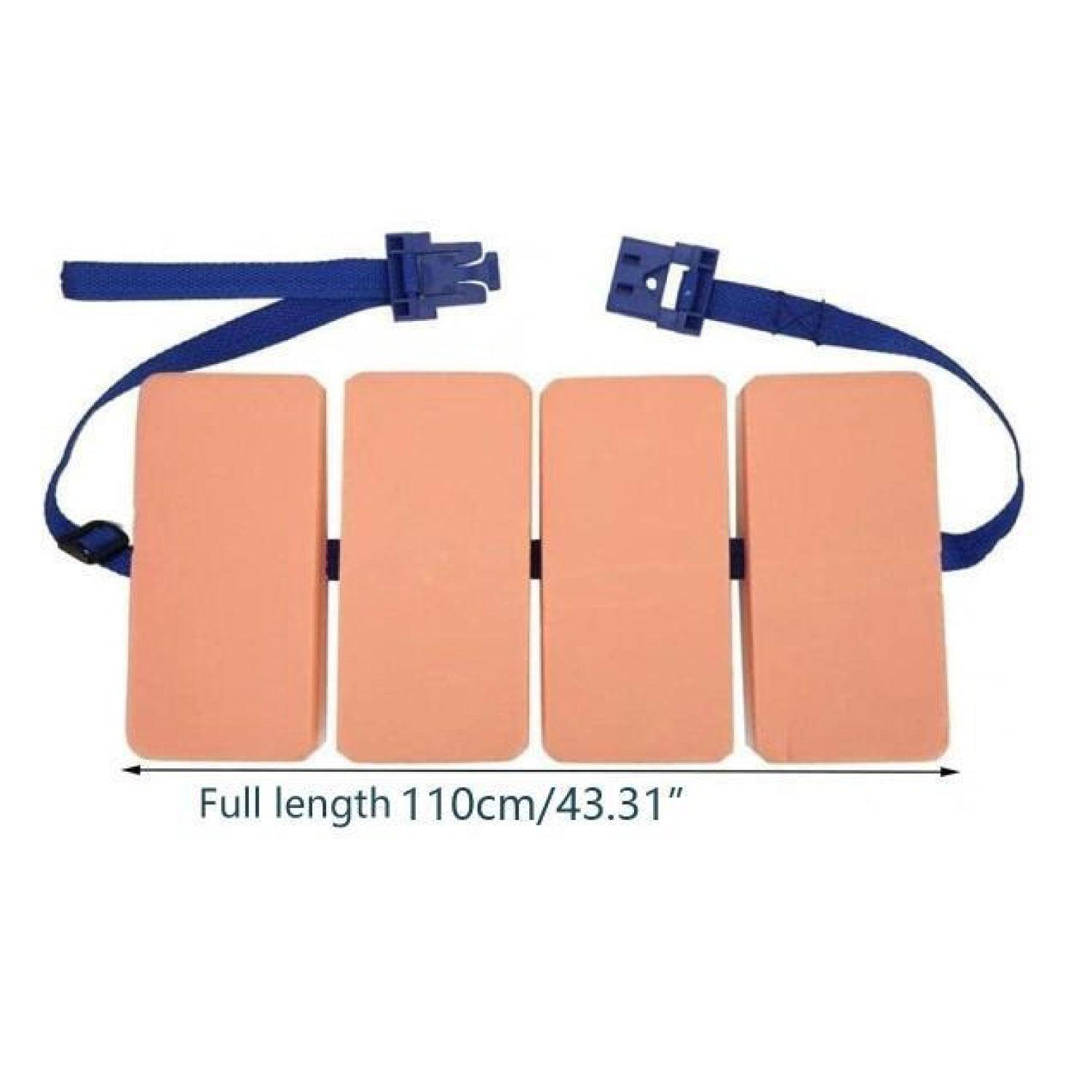 Swimming Float Belt - Swimming Floatation Belt, Swimming Kickboard Fitness Aqua Aerobics Belt for Water Sports Swimming Float Belt 4 Blocks Swimming - Tophatter Daily Deals