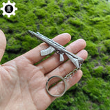Metal Araxys Vandal Gun Tiny Keychain Pendant Silvery - Tophatter Daily Deals