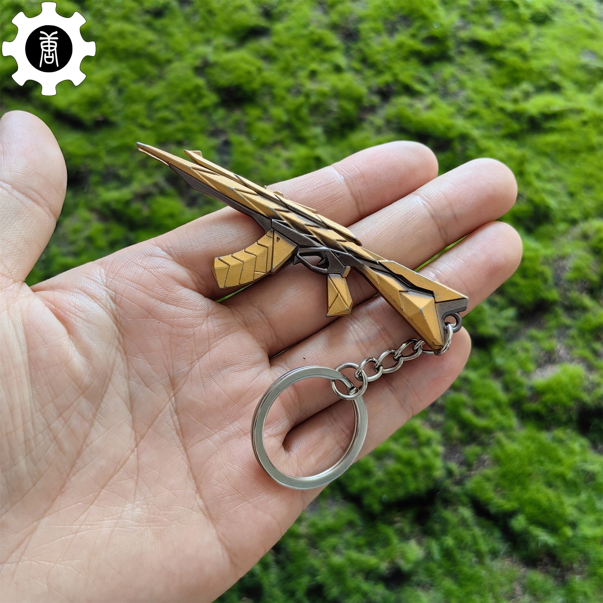 Metal Araxys Vandal Gun Tiny Keychain Pendant Golden - Tophatter Daily Deals