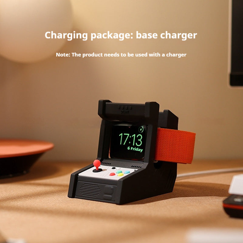 Arcade Machine Apple Watch Charger Black + Charging Cable Gift - Tophatter Daily Deals