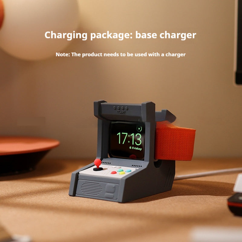 Arcade Machine Apple Watch Charger Gray + Charging Cable Gift - Tophatter Daily Deals