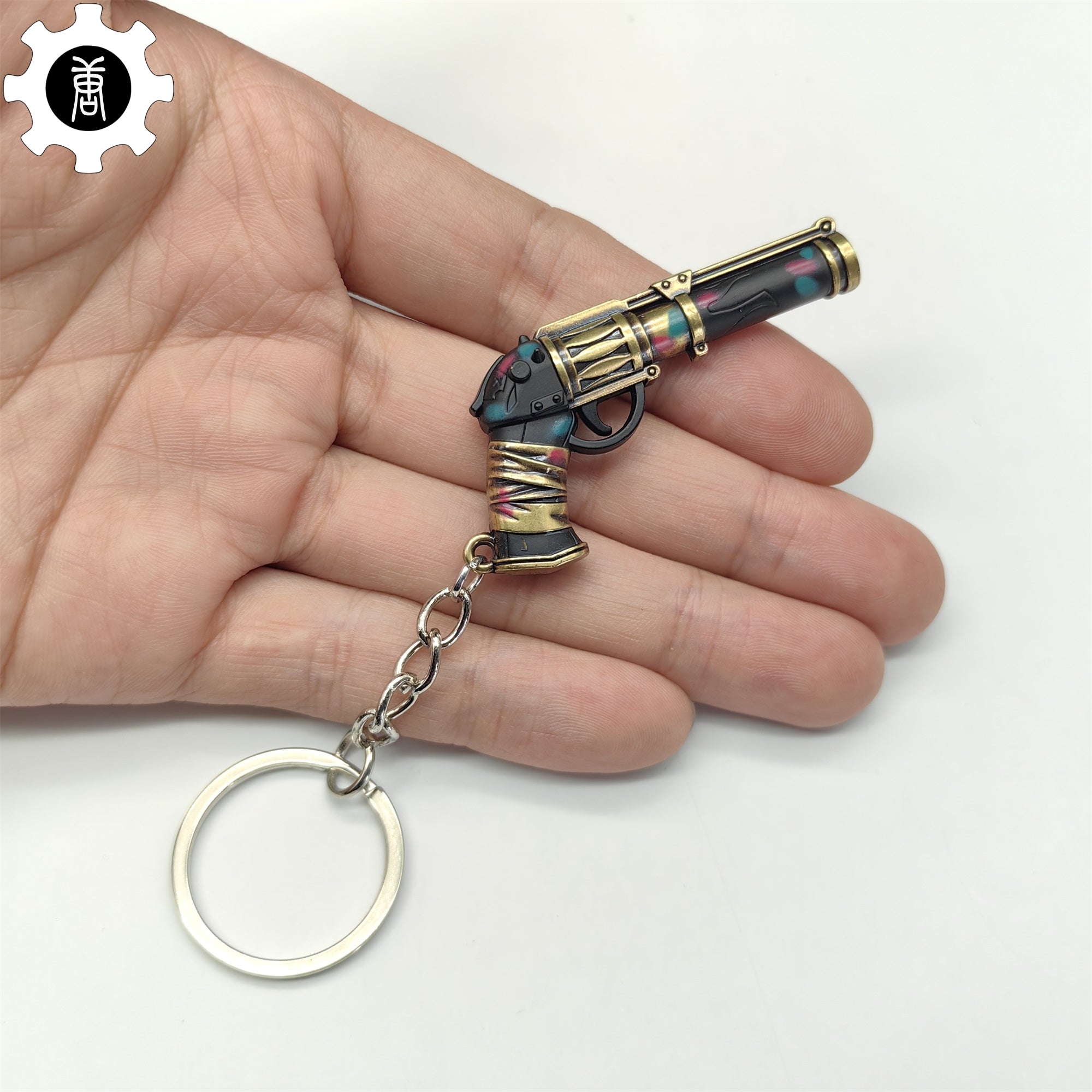 Val Metal Arcane Sheriff Gun Keychain Backpack Pendant Arcane Sheriff Gun Keychain - Tophatter Daily Deals