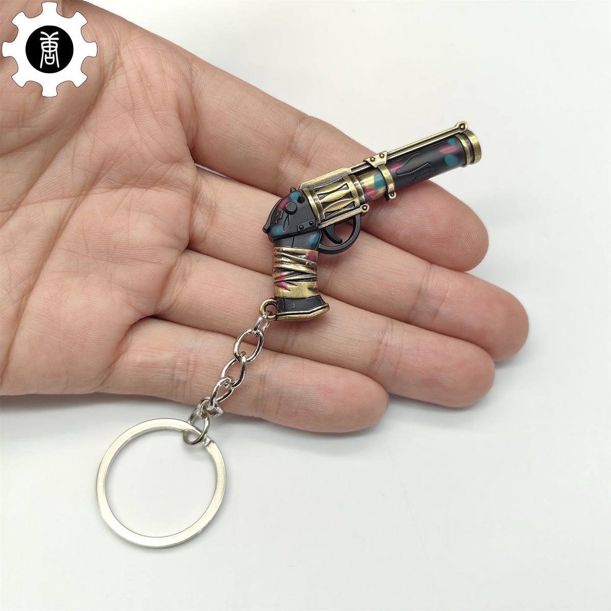 Val Metal Arcane Sheriff Gun Keychain Backpack Pendant Arcane Sheriff Gun Keychain - Tophatter Daily Deals