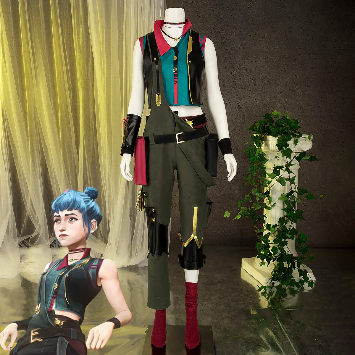 Arcane Season 2 League of Legends LOL Universe Jinx Powder Cosplay Costume Costume - Tophatter Daily Deals