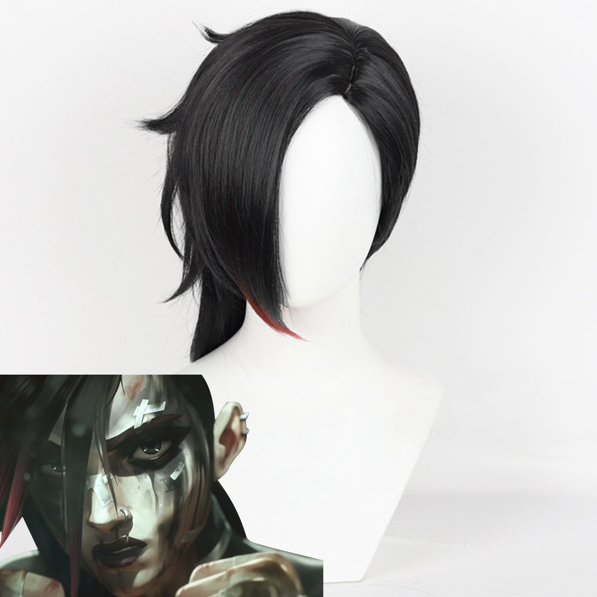 Arcane Season 2 League of Legends LOL Vi Black Cosplay Wig Wig - Tophatter Daily Deals