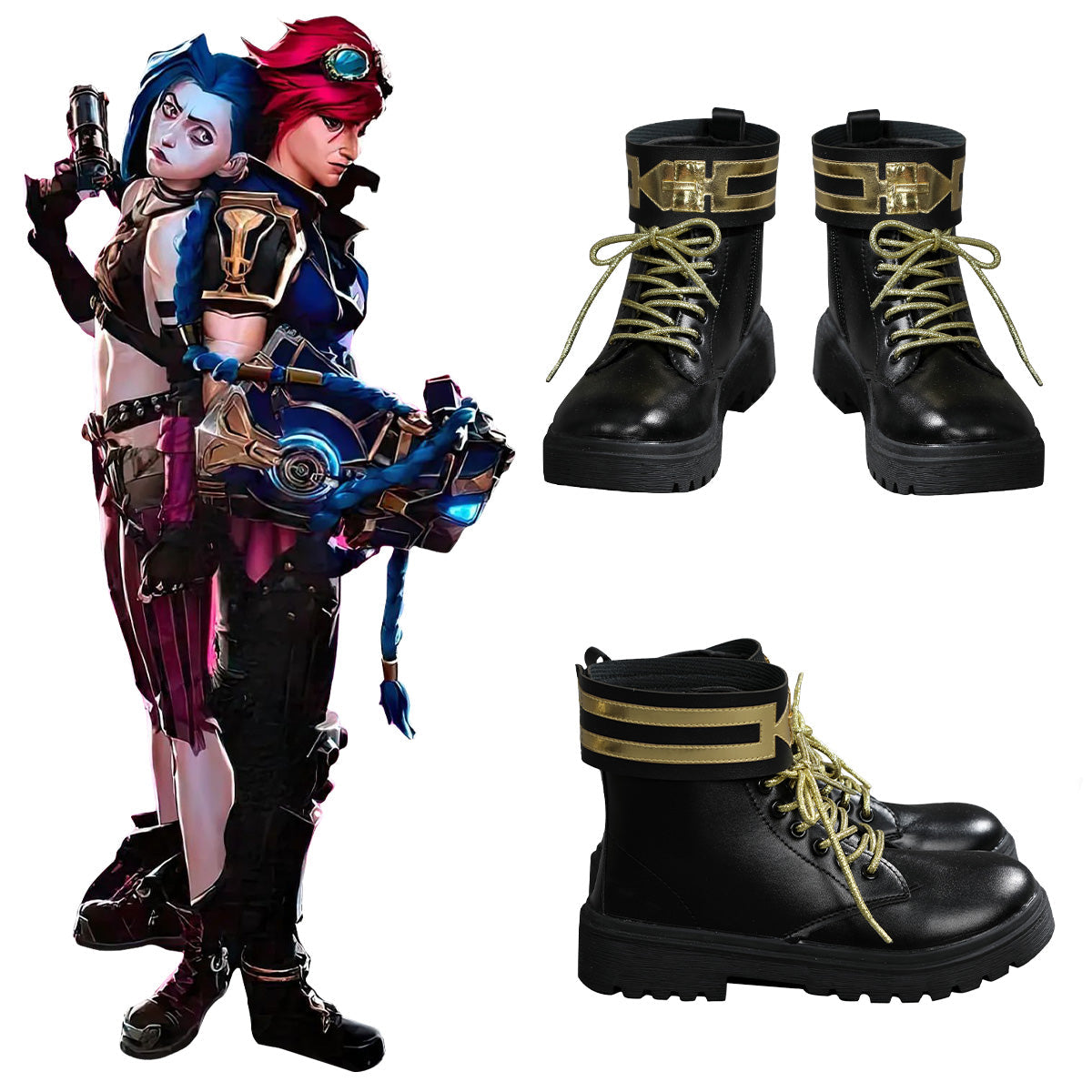 Arcane Season 2 League of Legends LOL Vi Cosplay Shoes Shoes/Boots - Tophatter Daily Deals