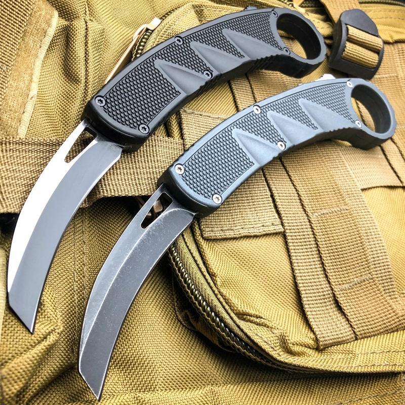 ArchAngel Karambit OTF Knife OTB Out-The-Bottom Automatic Switchblade Knife-OTF - Tophatter Daily Deals