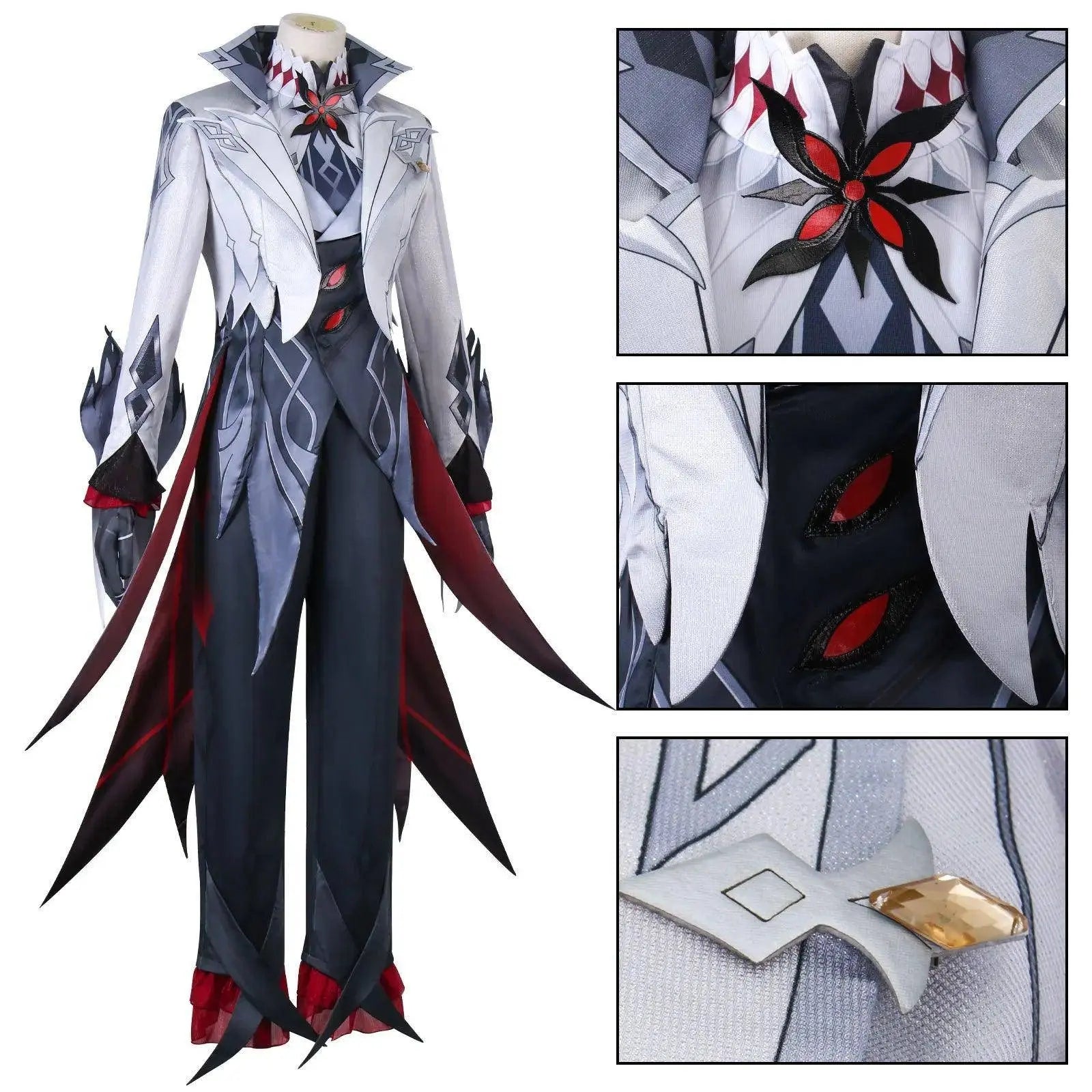 Arlecchino The Knave Cosplay Costume Genshin Impact Fatui Harbinger Cosplay - Tophatter Daily Deals