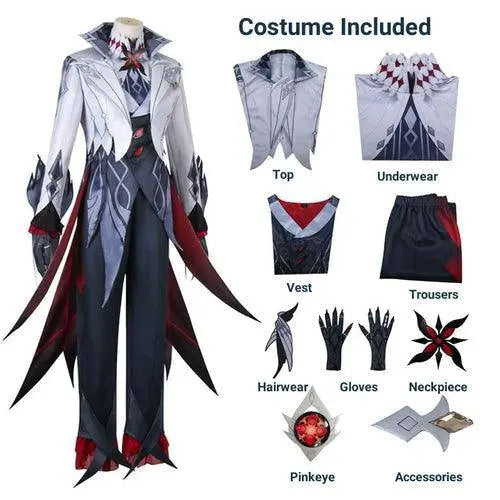 Arlecchino The Knave Cosplay Costume Genshin Impact Fatui Harbinger Cosume only Cosplay - Tophatter Daily Deals