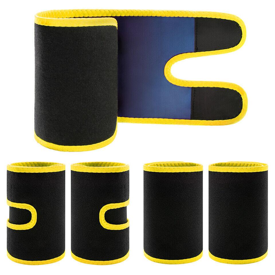 Shapewear for Arms UK - Arm Trimmers Pair Master Arm Trimmers Pair Weight Loss Slimmer Wraps - Men & Women Sauna Neoprene Gym Exercise Compression Medium Yellow Exercise & Fitness - Tophatter Daily Deals