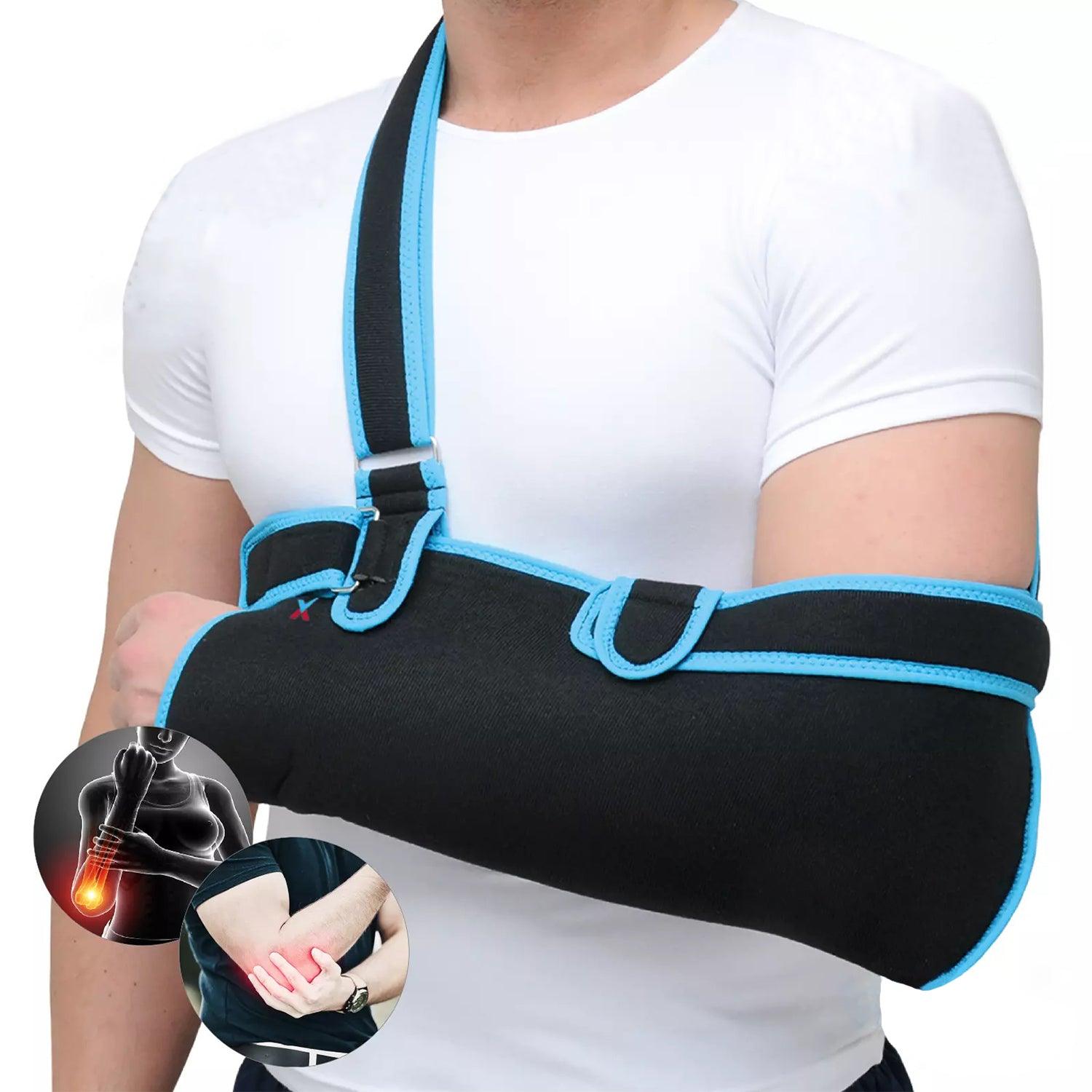 Arm Support Sling - Foam Arm Sling NHS Shoulder Sling Elbow Sling One Size Fits All Adults Health Care - Tophatter Daily Deals
