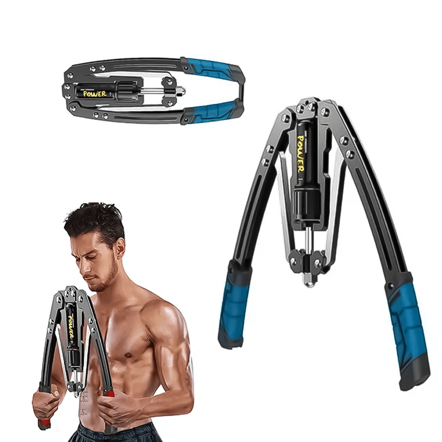 Arm Twister - Adjustable 22-440 lbs Hydraulic Power Twister for Arms Exercise Strengthener Chest Expander Exercise & Fitness - Tophatter Daily Deals
