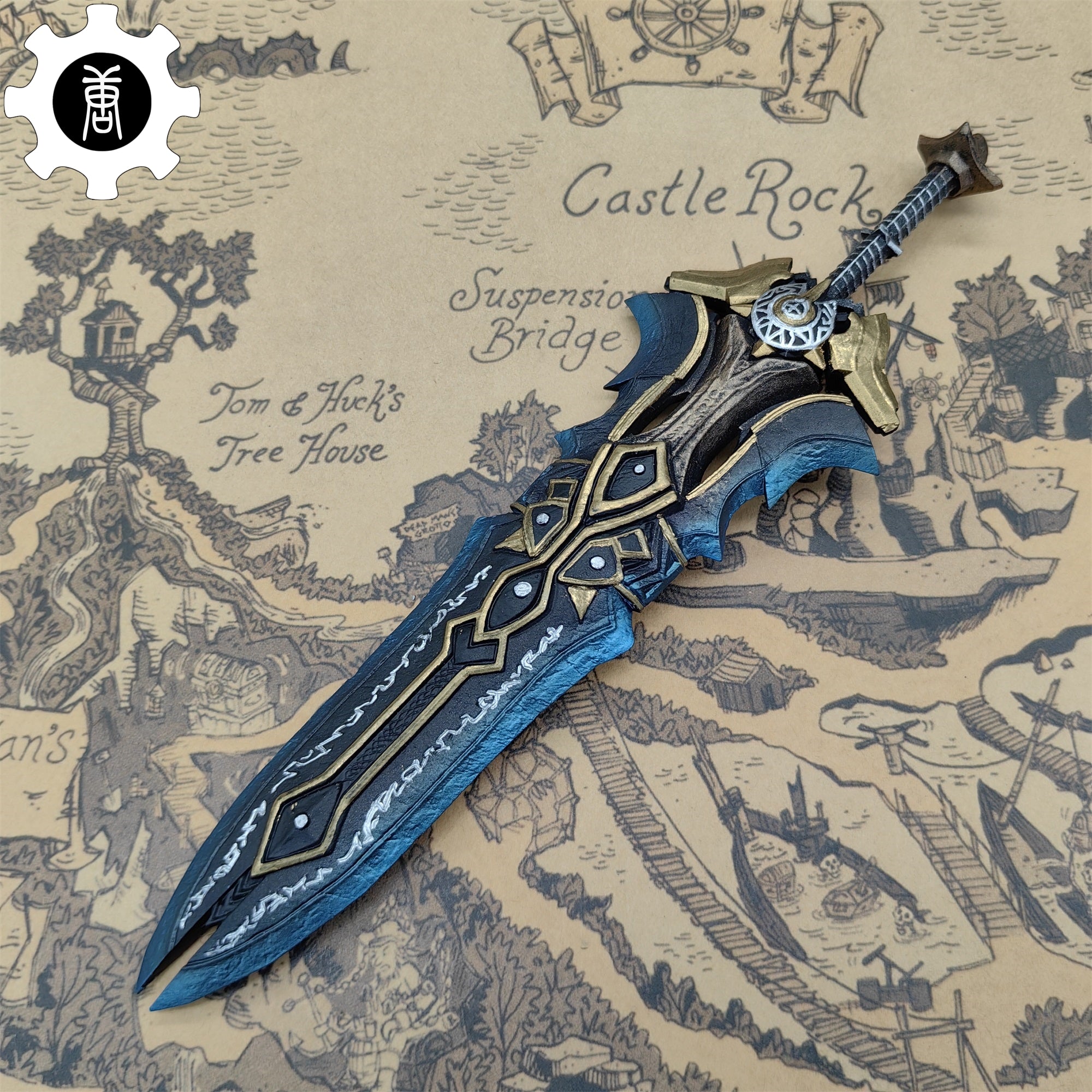 3D Printed 1: 12 Scale Armageddon Blade Replica Sword Only - Tophatter Daily Deals