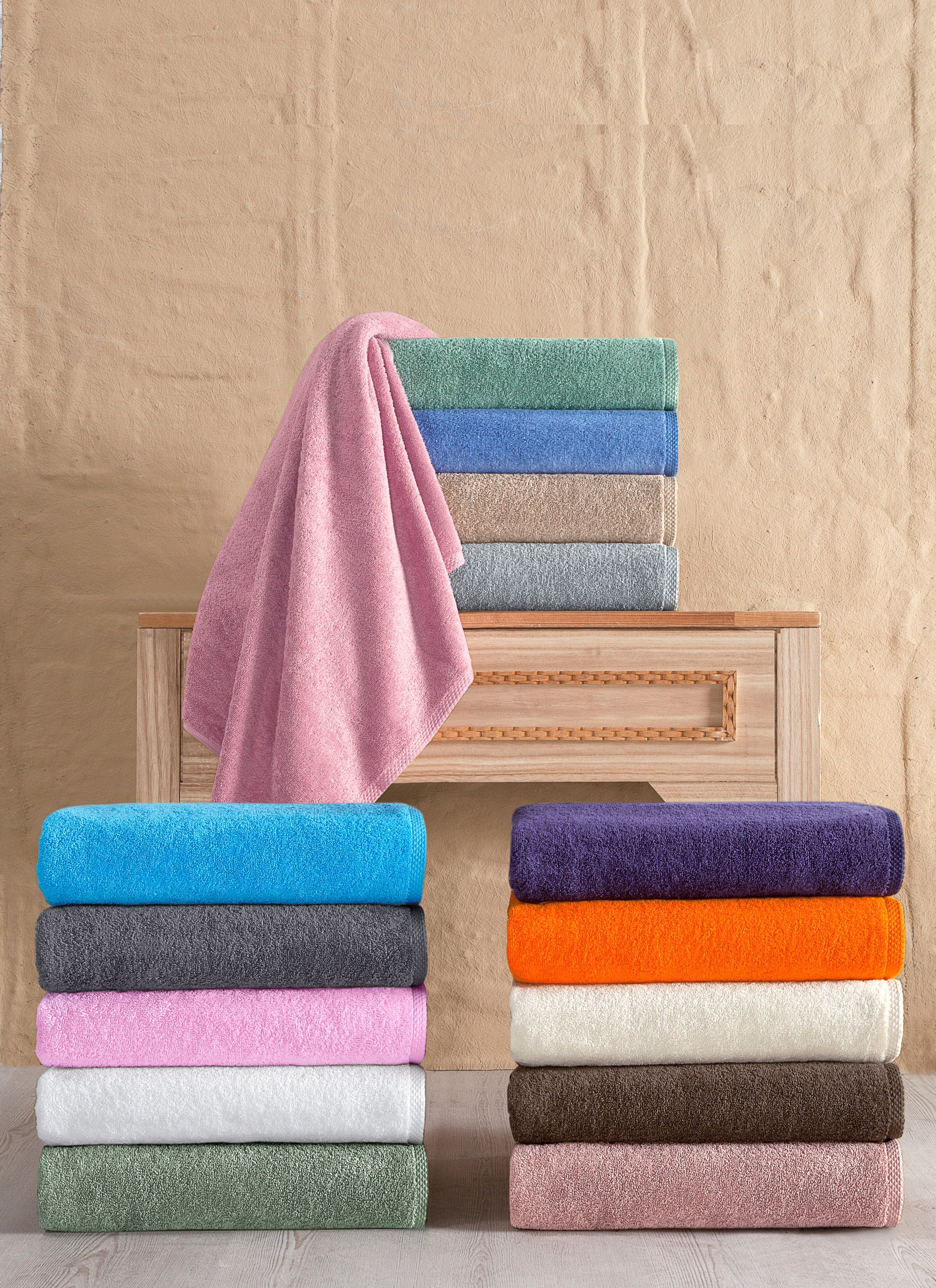 Hospitality Turkish Cotton Hotel Collection Family Towel Set of 8 Bath Towel - Tophatter Daily Deals