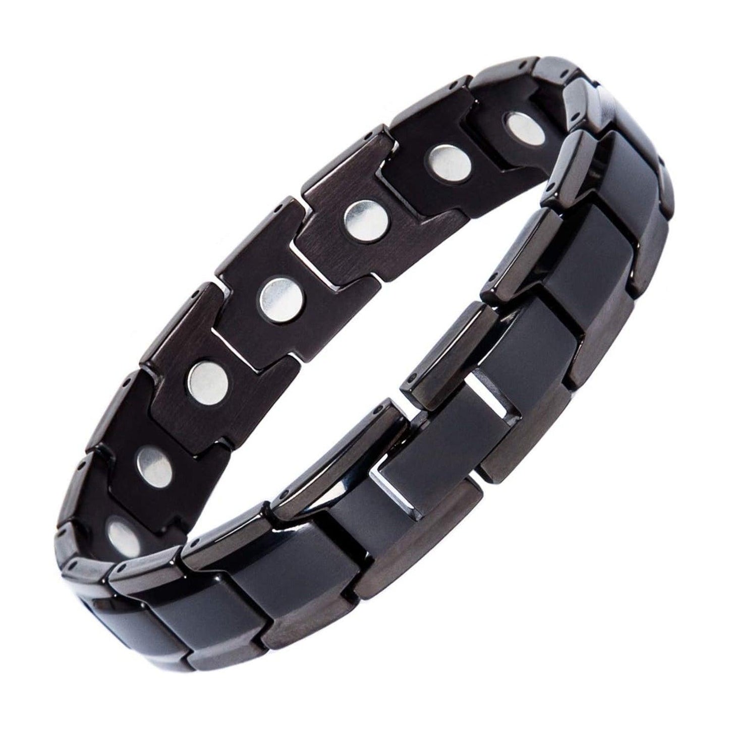 Arthritis Bracelet Mens - Magnetic Bracelet Therapy Weight Loss Pain Relief Bracelet Black Personal Care - Tophatter Daily Deals