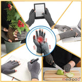 Compression Gloves for Arthritis - Fingerless Pain Relief Arthritic Hands Rheumatoid Anti Arthritis Elastic Gloves Gloves - Tophatter Daily Deals